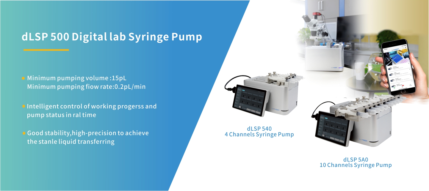 Digital Lab Syringe Pump dLSP500