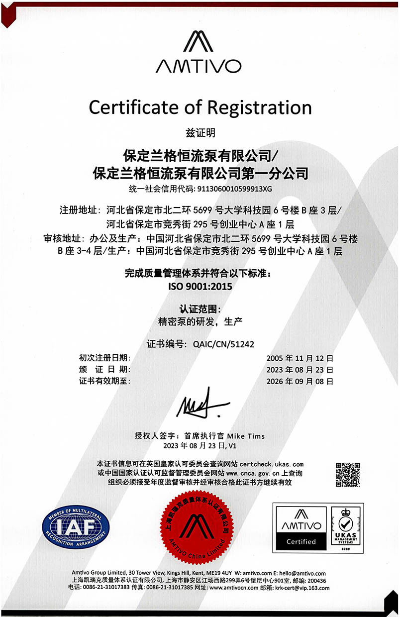 Quality Management System ISO 9001:2015