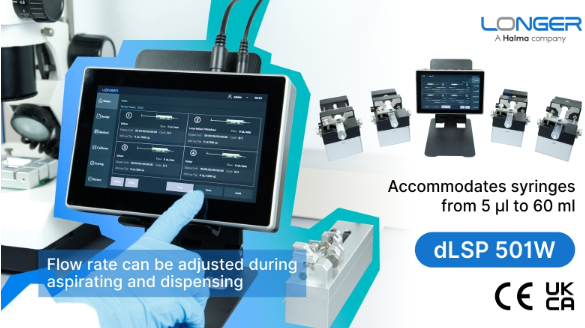 dLSP 501W, the latest addition to Digital Split-type Syringe Pump