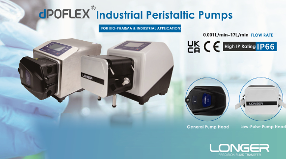 Longerpump Showcases the Latest dPOFLEX Industrial Peristaltic Pumps in booth #A269&271